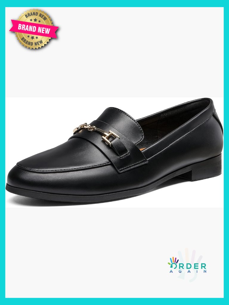 Classic Penny Loafers Comfortable Flats Dressy Slip-On Work Shoes
